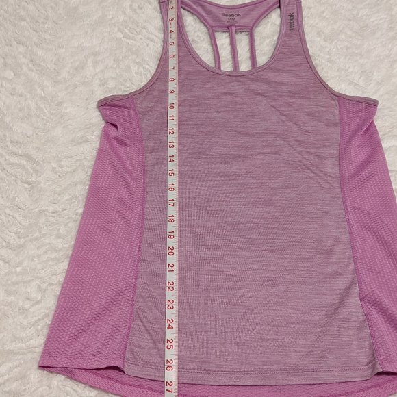 ❤️ Reebok Medium Pink Racerback Strappy Tank - Picture 5 of 10